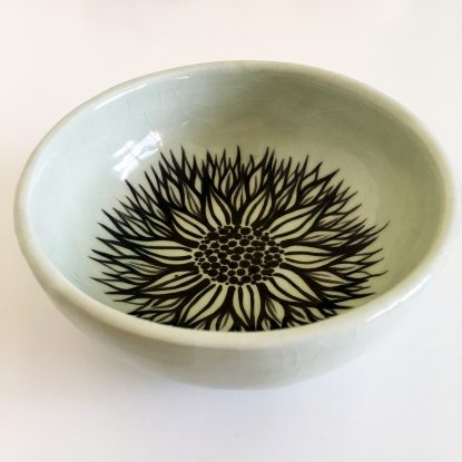 Check our curated gift guides Green and Black Ceramic Flower Bowl
